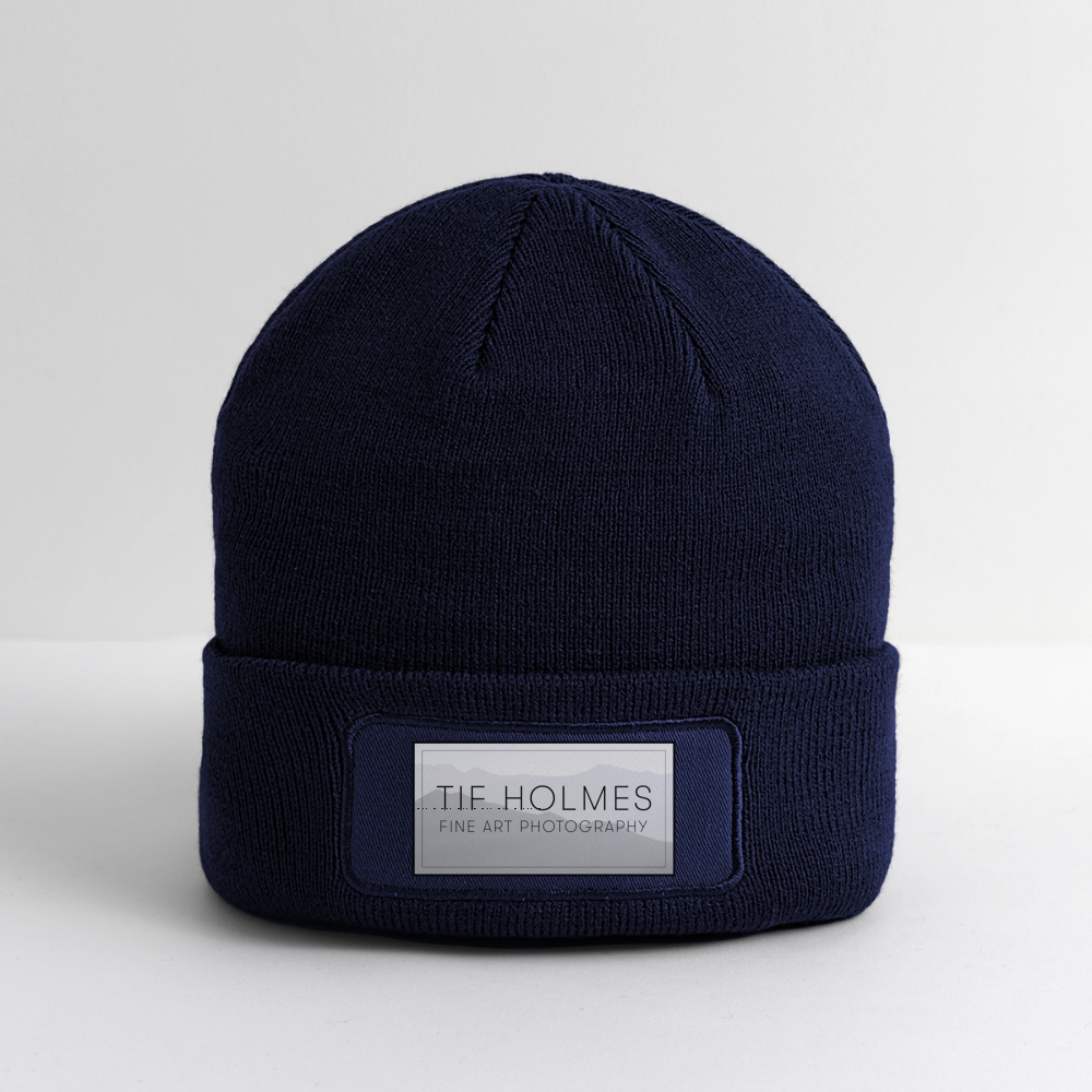 TH Mountain Logo Patch Beanie - navy