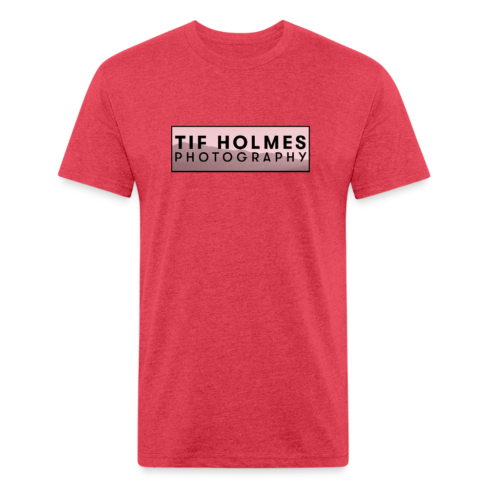 THP Logo Fitted Cotton/Poly T-Shirt by Next Level - heather red