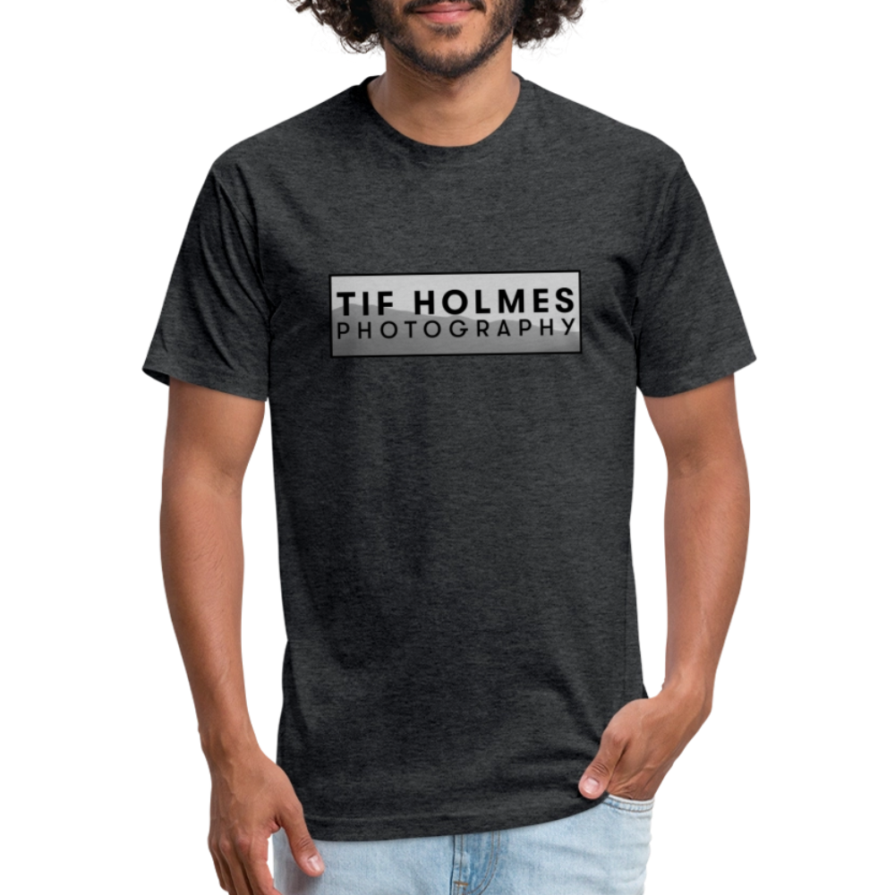 THP Logo Fitted Cotton/Poly T-Shirt by Next Level - heather black