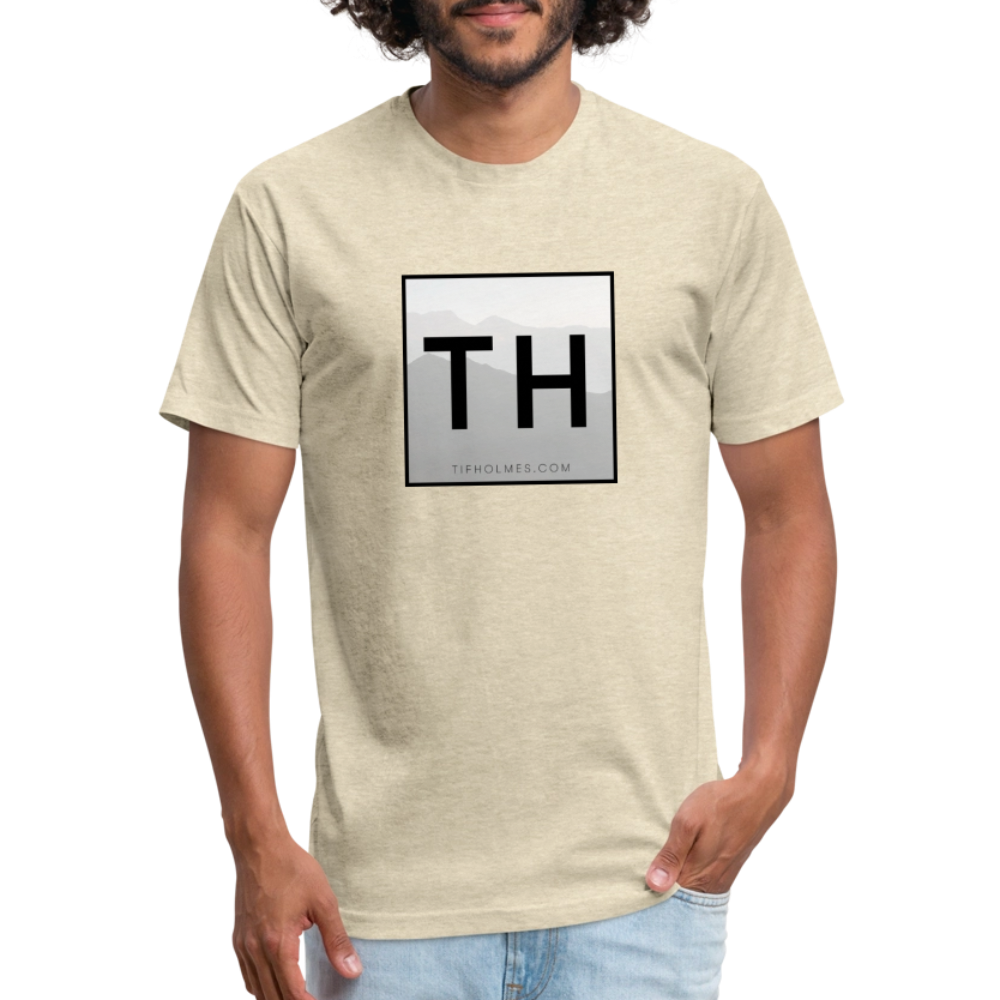 TH Square Logo Fitted Cotton/Poly T-Shirt by Next Level - heather cream