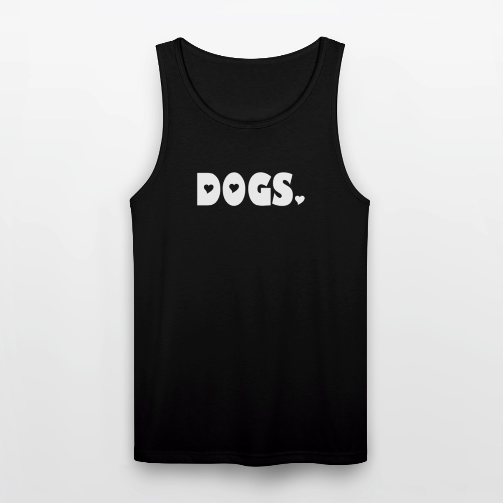 "DOGS" Unisex Tri-Blend Organic Tank - black