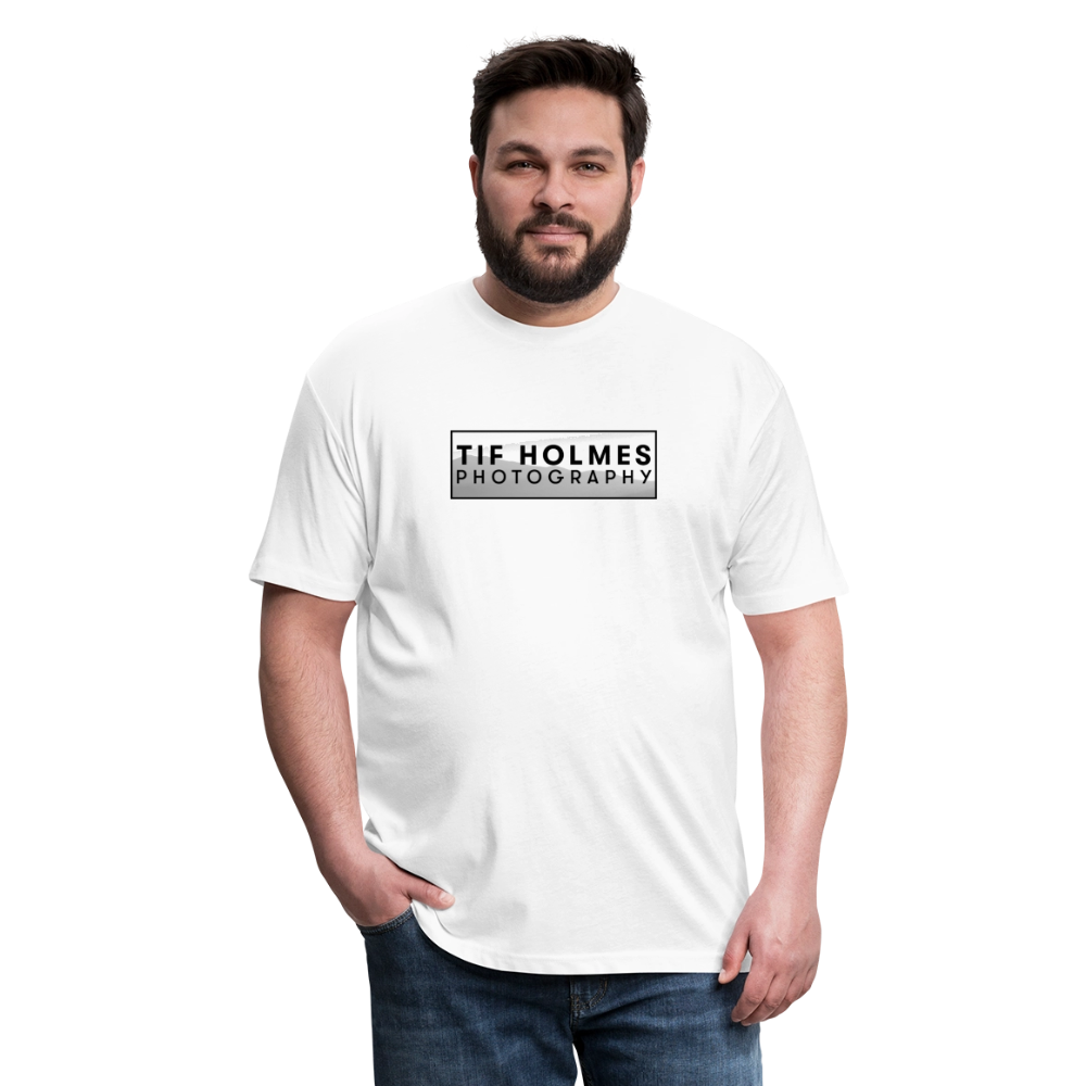 THP Logo Fitted Cotton/Poly T-Shirt by Next Level - white