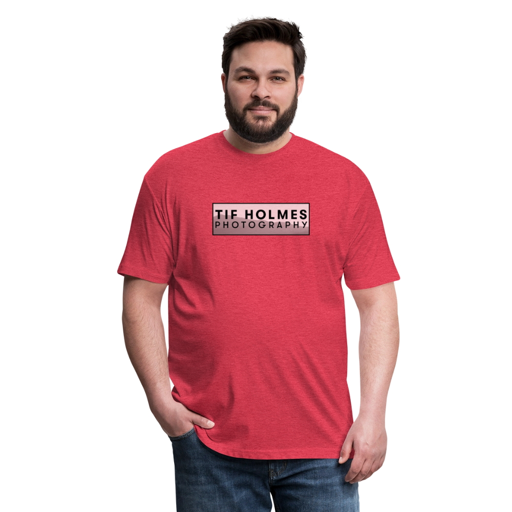THP Logo Fitted Cotton/Poly T-Shirt by Next Level - heather red