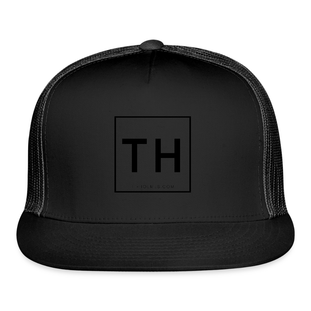 Trucker Cap with TH Logo - black/black