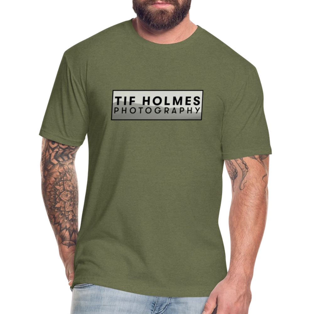 THP Logo Fitted Cotton/Poly T-Shirt by Next Level - heather military green
