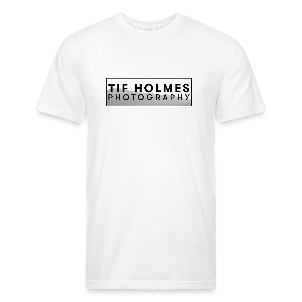 THP Logo Fitted Cotton/Poly T-Shirt by Next Level - white
