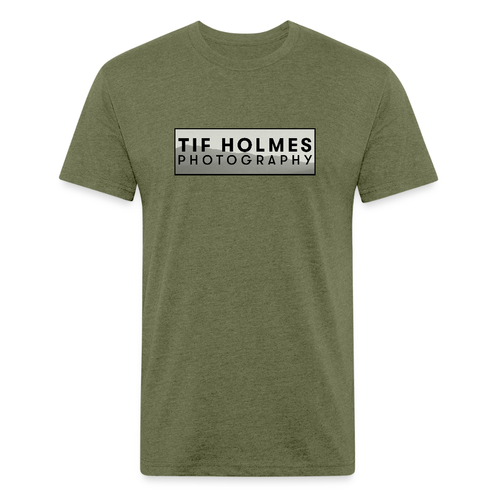 THP Logo Fitted Cotton/Poly T-Shirt by Next Level - heather military green