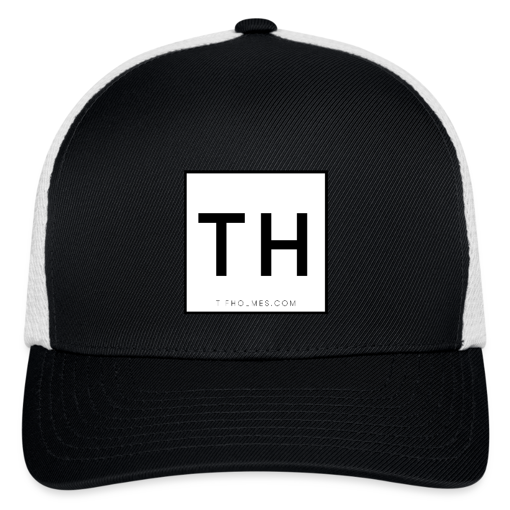 Flexfit Fitted Baseball Cap with TH Logo - black/white