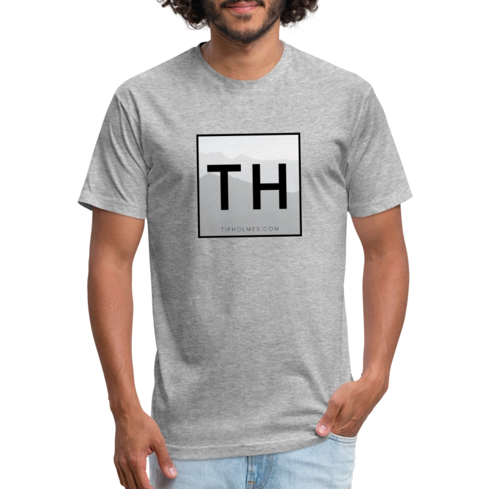 TH Square Logo Fitted Cotton/Poly T-Shirt by Next Level - heather gray