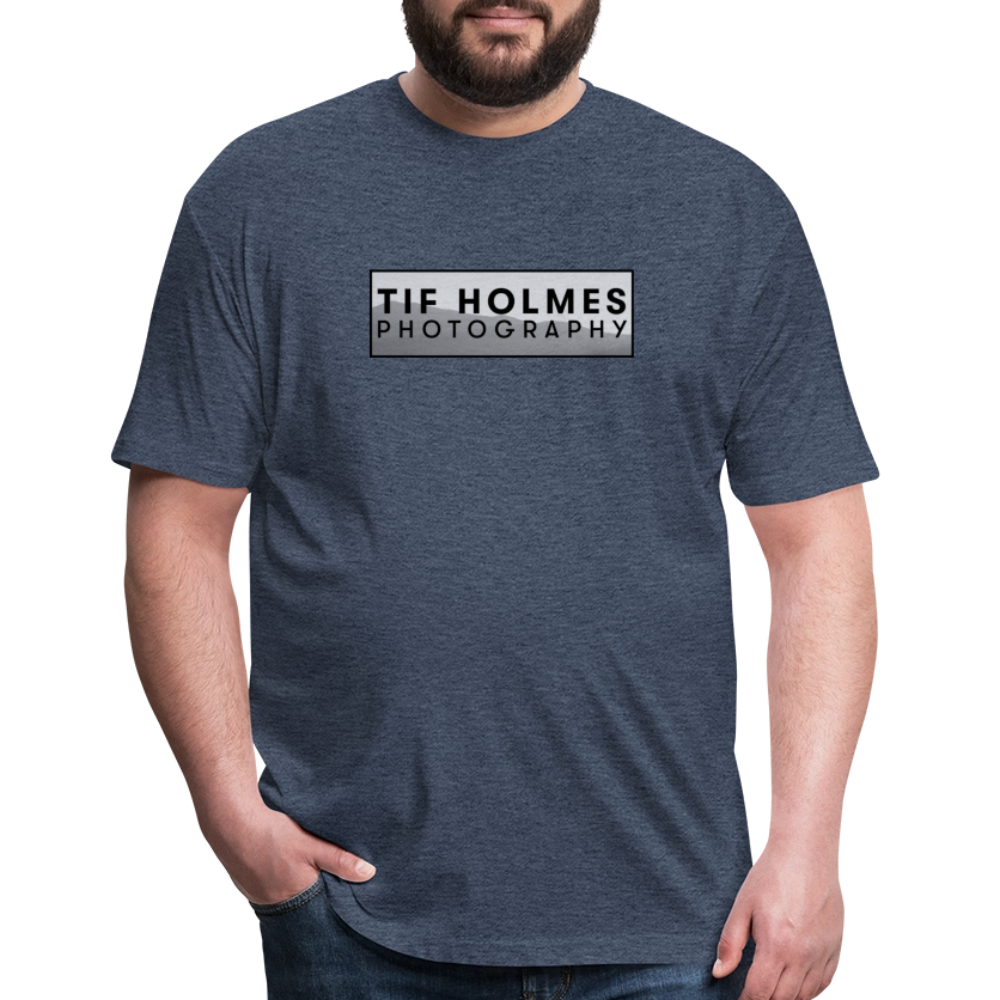 THP Logo Fitted Cotton/Poly T-Shirt by Next Level - heather navy