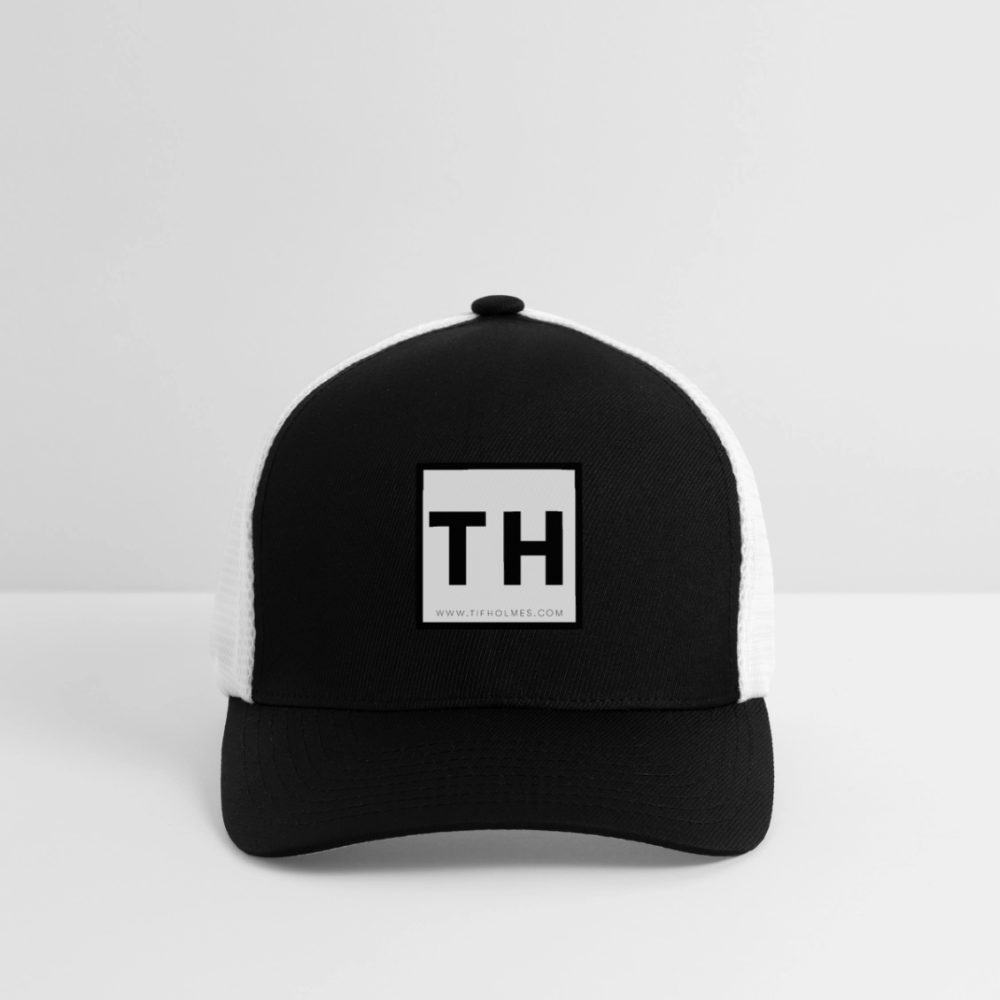 Flexfit Fitted Baseball Cap with TH Logo - black/white