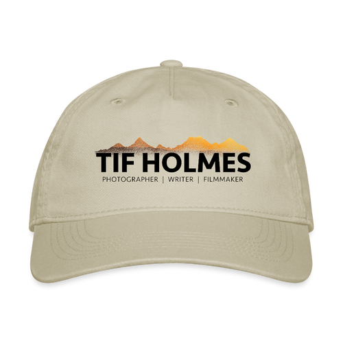 "TIF HOLMES LOGO" Organic Baseball Cap - khaki
