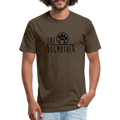 "THE DOGMOTHER" Fitted Cotton/Poly T-Shirt by Next Level - heather espresso