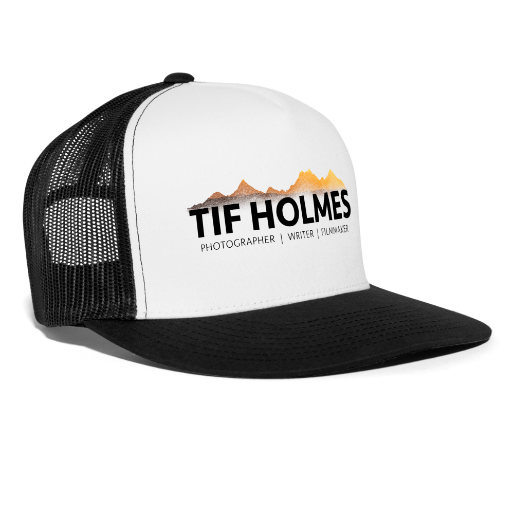 "TIF HOLMES LOGO" Trucker Cap - white/black
