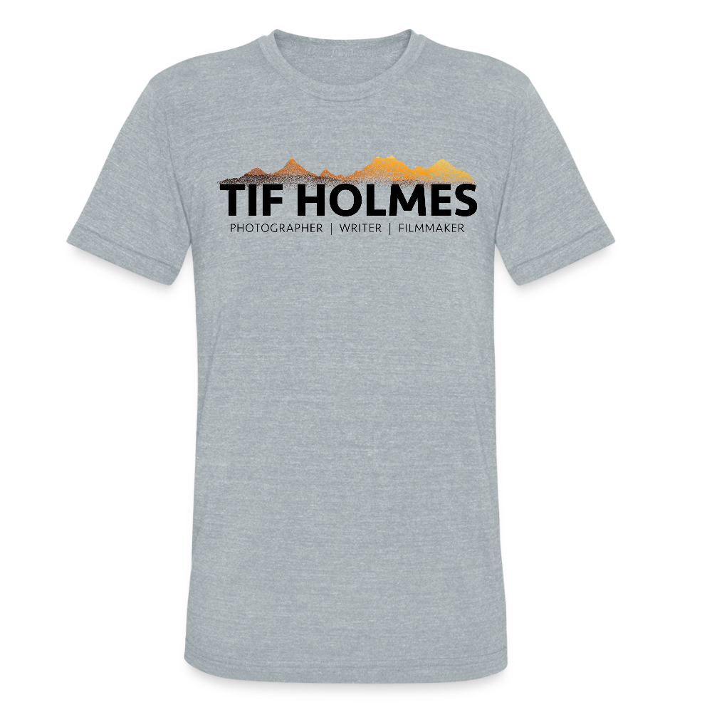 "TIF HOLMES LOGO" Unisex Tri-Blend T-Shirt - heather grey