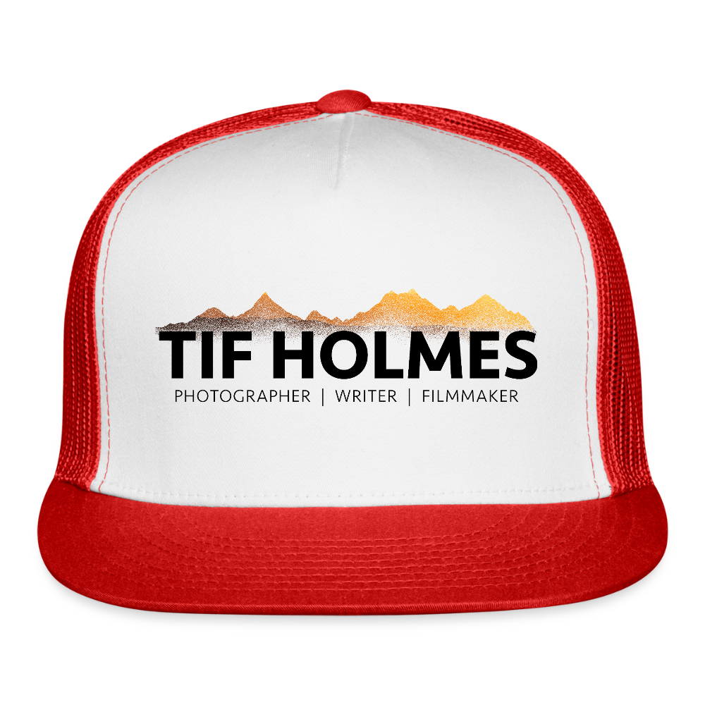 "TIF HOLMES LOGO" Trucker Cap - white/red