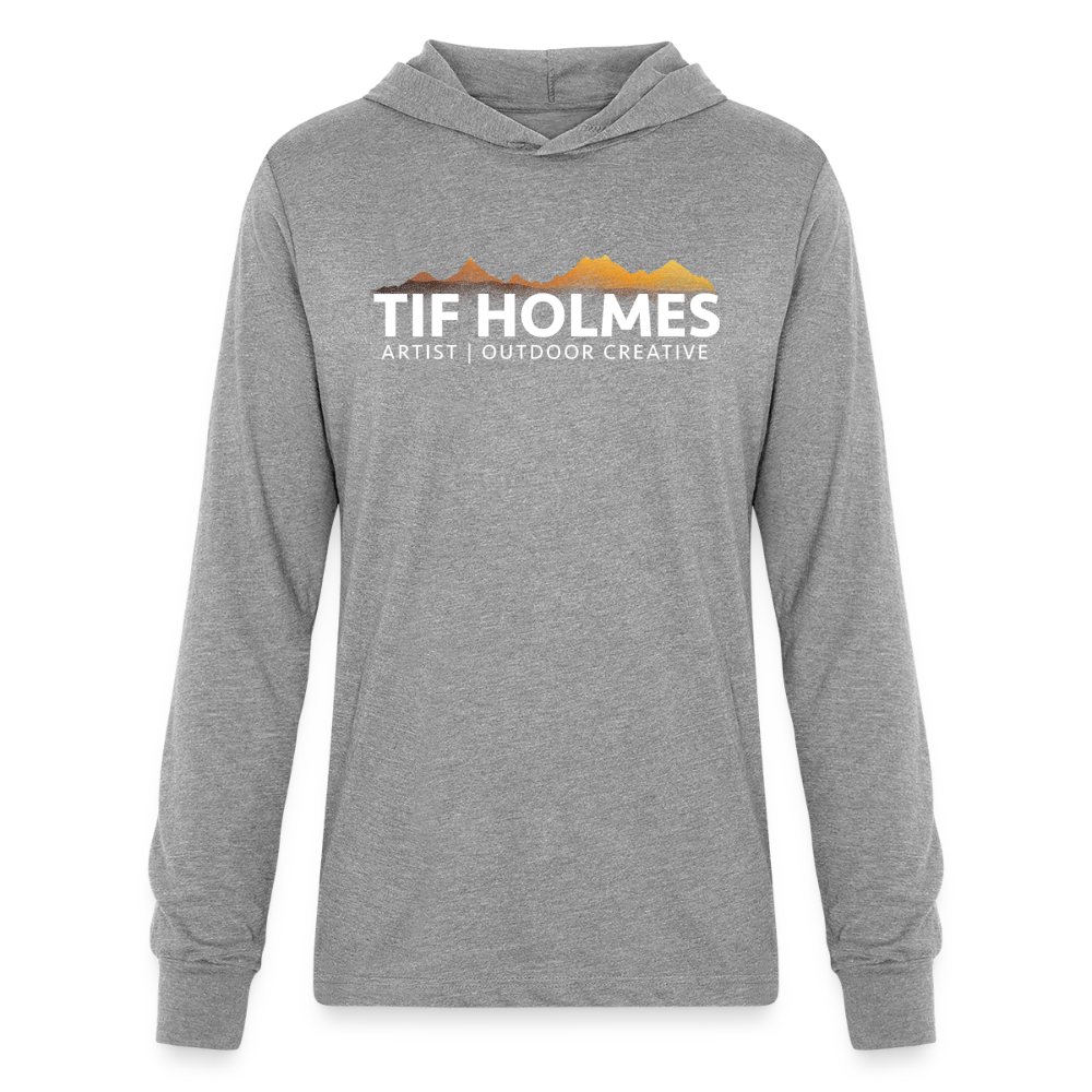 Unisex Long Sleeve Hoodie Shirt - heather grey