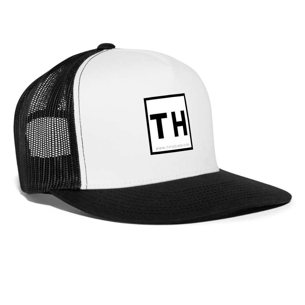 Trucker Cap with TH Logo - white/black