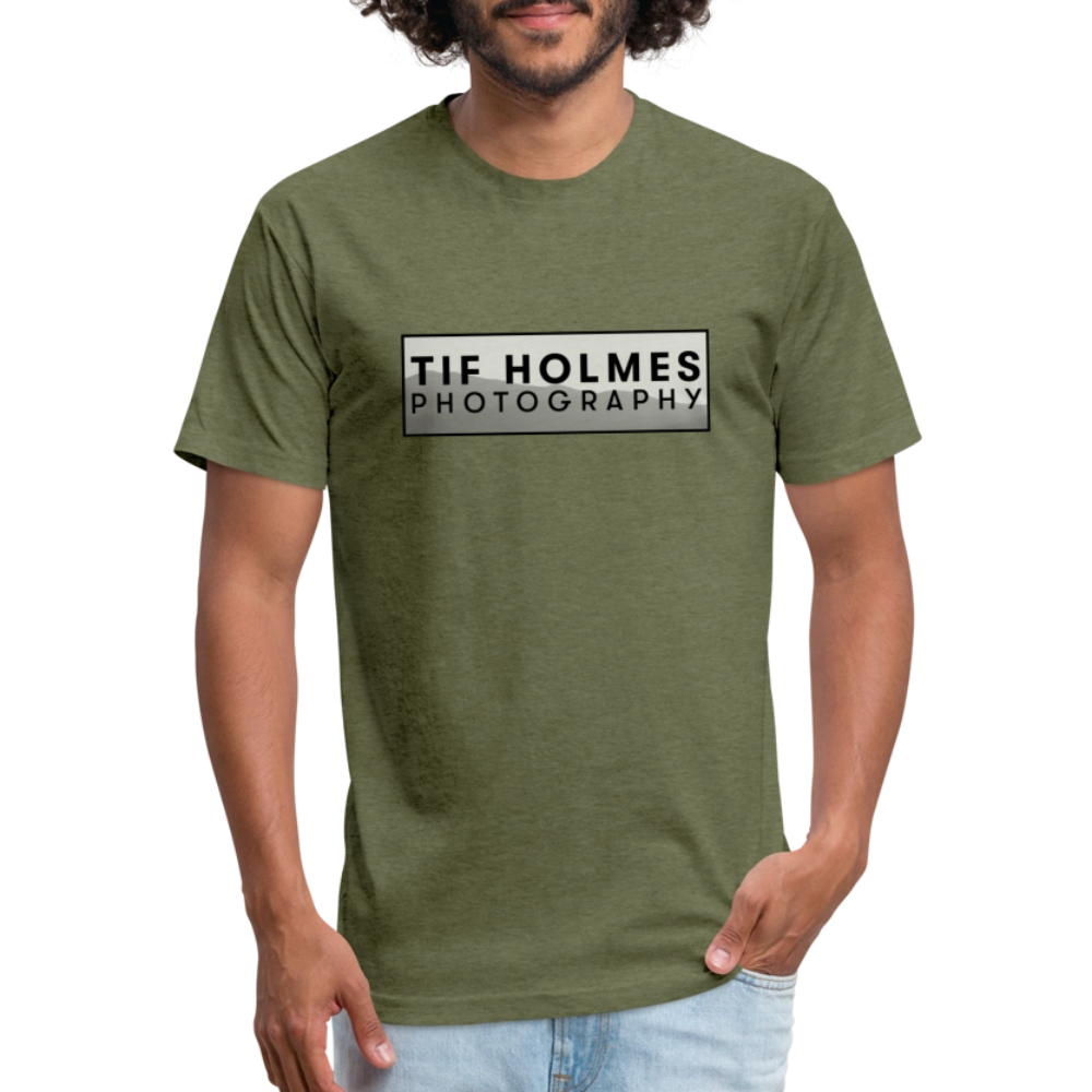 THP Logo Fitted Cotton/Poly T-Shirt by Next Level - heather military green