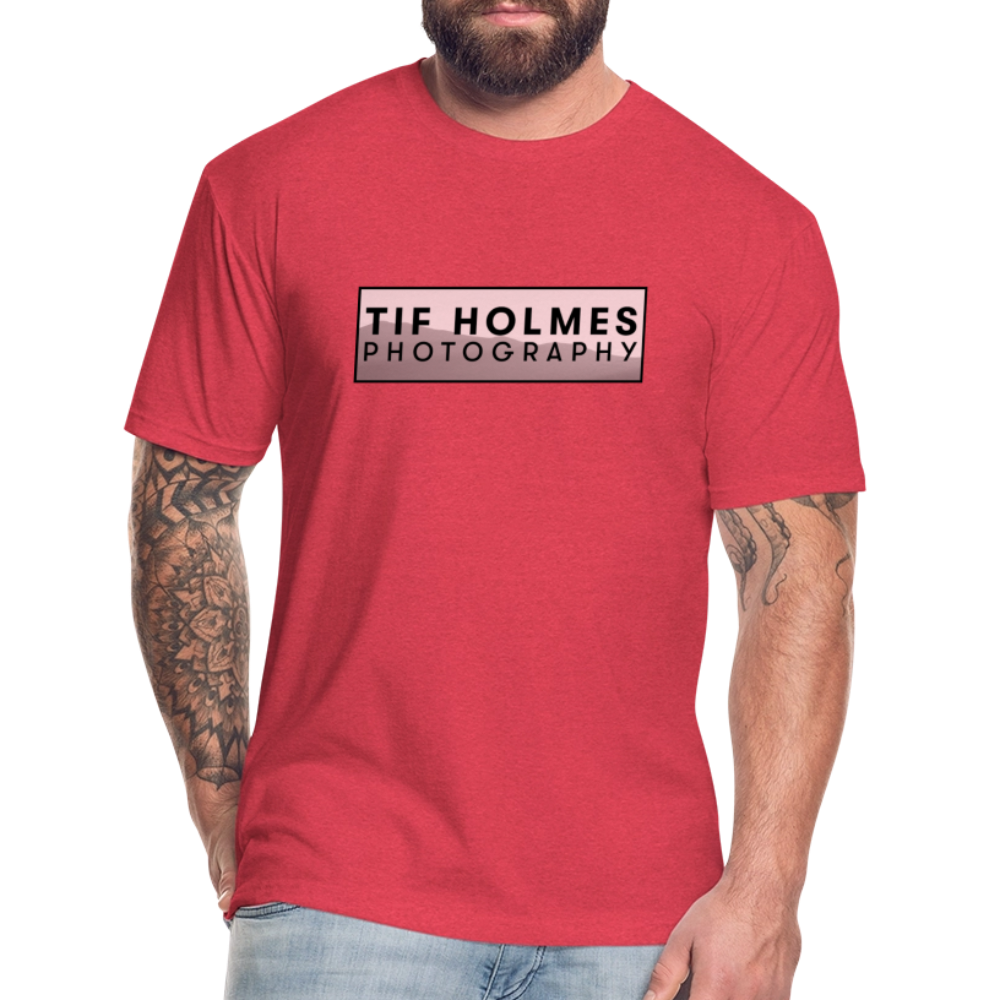 THP Logo Fitted Cotton/Poly T-Shirt by Next Level - heather red