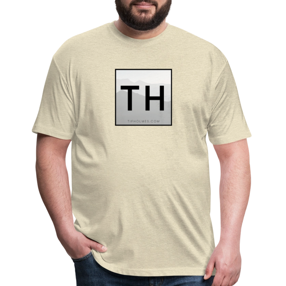 TH Square Logo Fitted Cotton/Poly T-Shirt by Next Level - heather cream