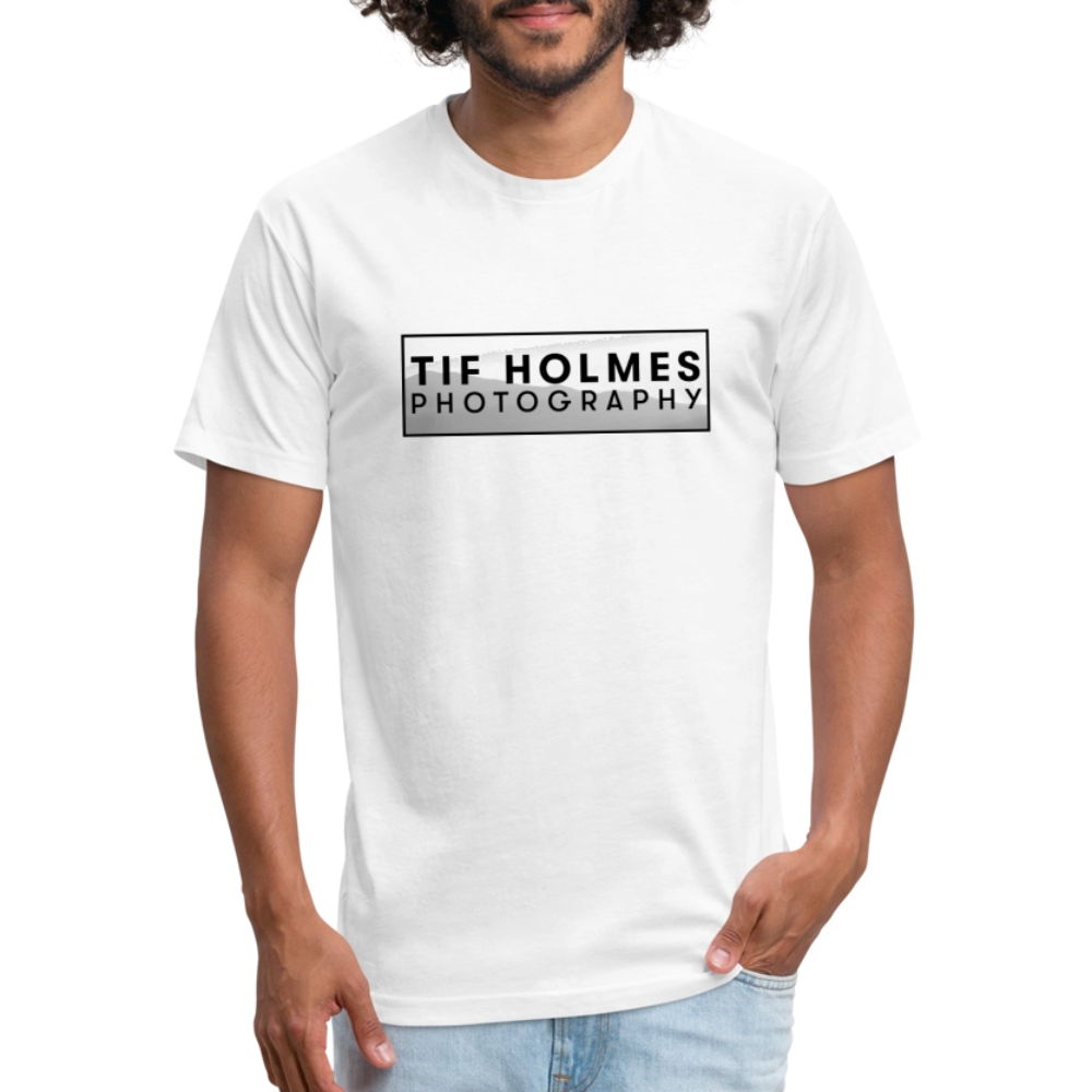 THP Logo Fitted Cotton/Poly T-Shirt by Next Level - white