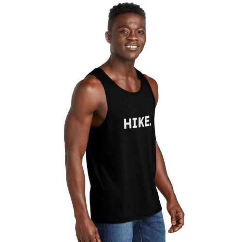 "HIKE" Unisex Tri-Blend Organic Tank - black