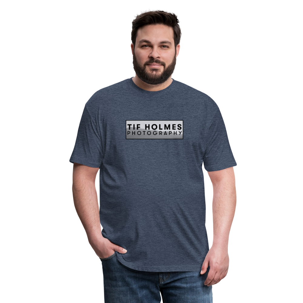 THP Logo Fitted Cotton/Poly T-Shirt by Next Level - heather navy