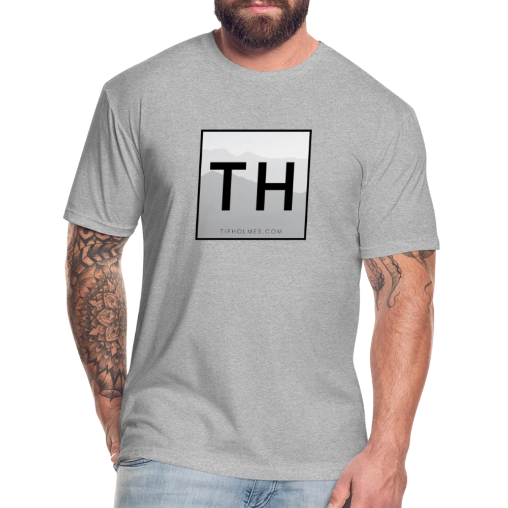 TH Square Logo Fitted Cotton/Poly T-Shirt by Next Level - heather gray
