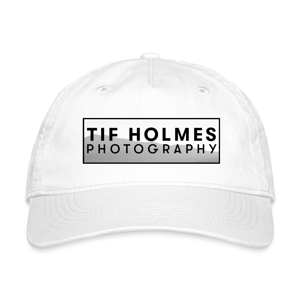 THP Logo Organic Baseball Cap - white