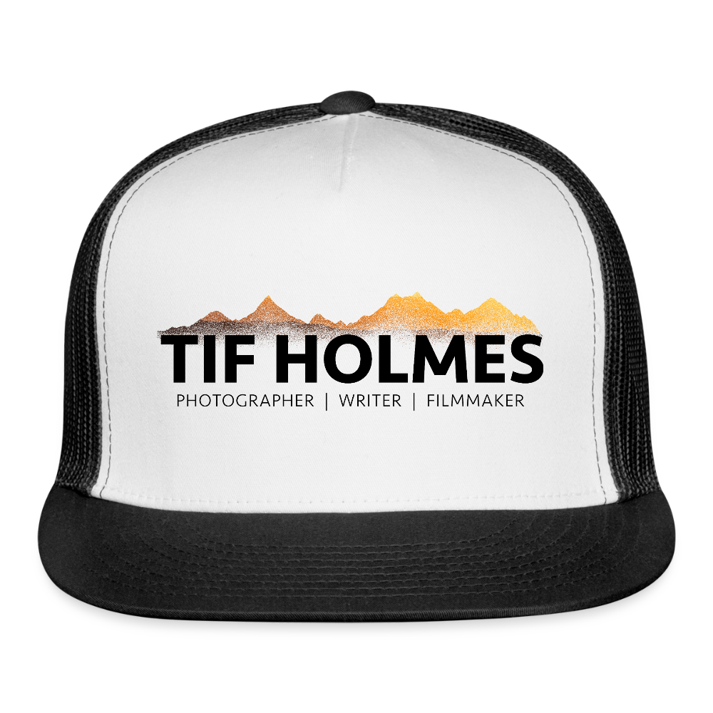 "TIF HOLMES LOGO" Trucker Cap - white/black