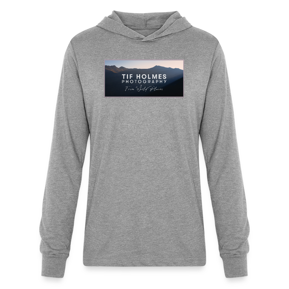 Unisex Long Sleeve Hoodie Shirt - heather grey