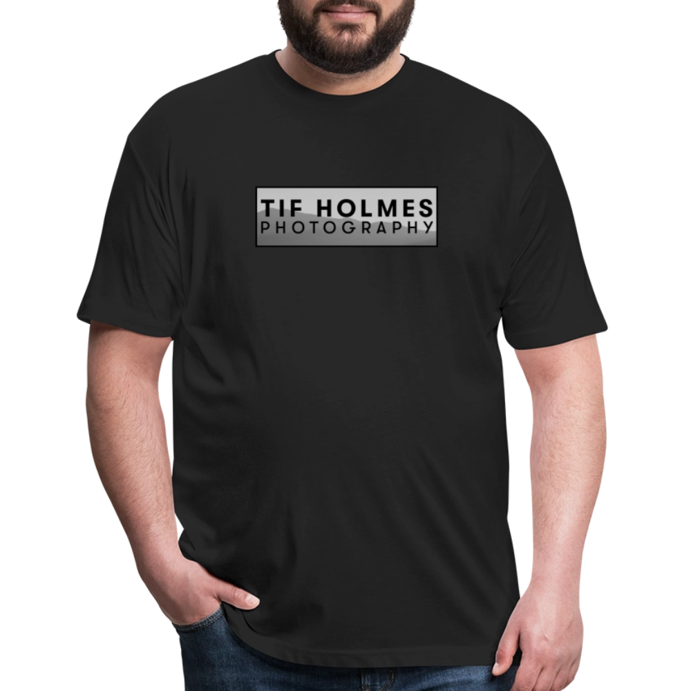 THP Logo Fitted Cotton/Poly T-Shirt by Next Level - black