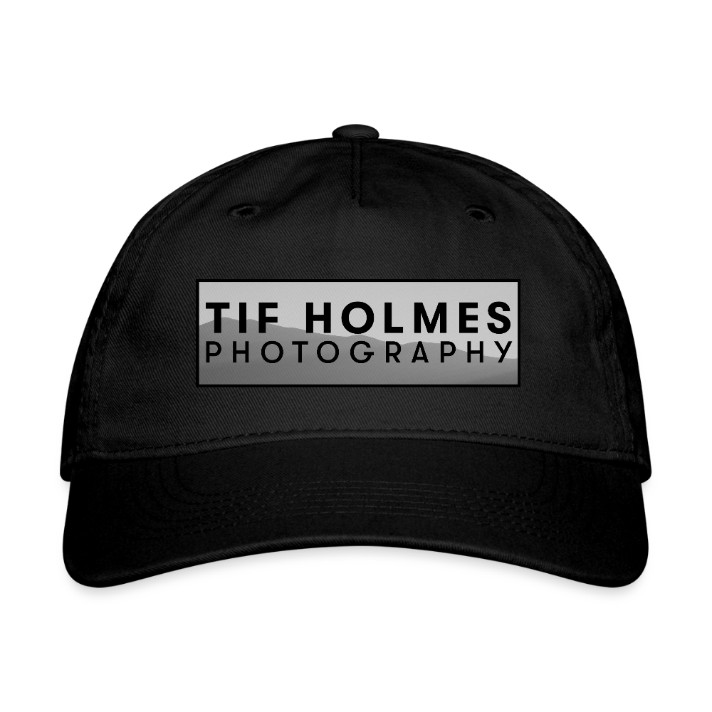 THP Logo Organic Baseball Cap - black