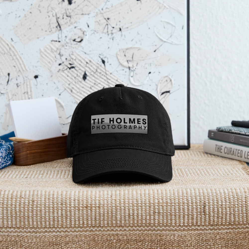 THP Logo Organic Baseball Cap - black