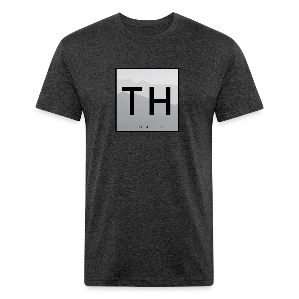 TH Square Logo Fitted Cotton/Poly T-Shirt by Next Level - heather black