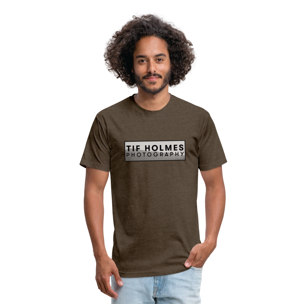 THP Logo Fitted Cotton/Poly T-Shirt by Next Level - heather espresso