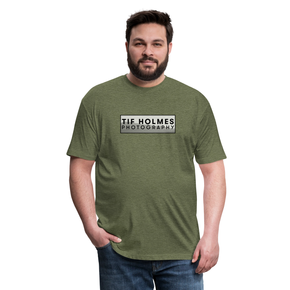 THP Logo Fitted Cotton/Poly T-Shirt by Next Level - heather military green