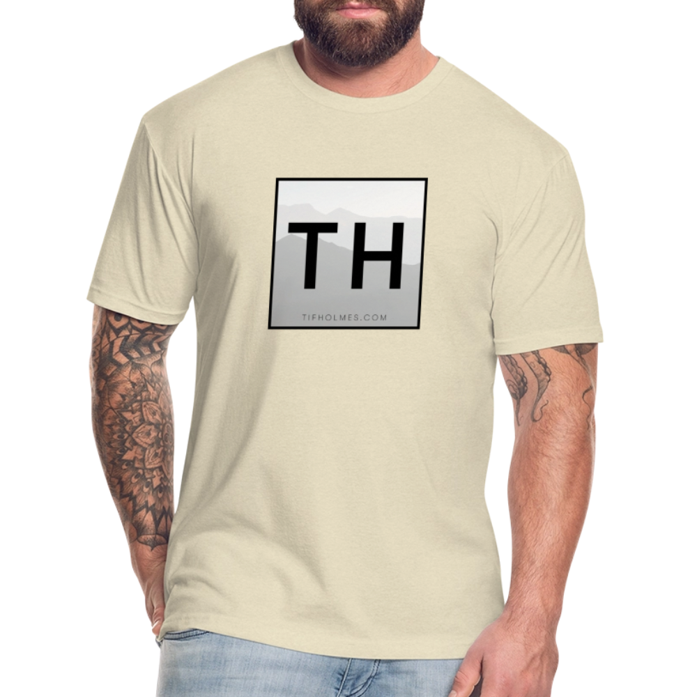 TH Square Logo Fitted Cotton/Poly T-Shirt by Next Level - heather cream