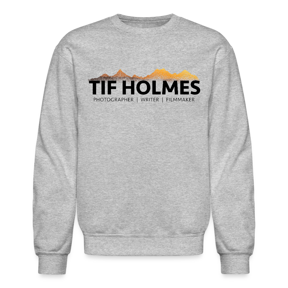 "TIF HOLMES LOGO" Crewneck Sweatshirt - heather gray