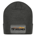 "TIF HOLMES LOGO" Logo Patch Beanie - charcoal grey