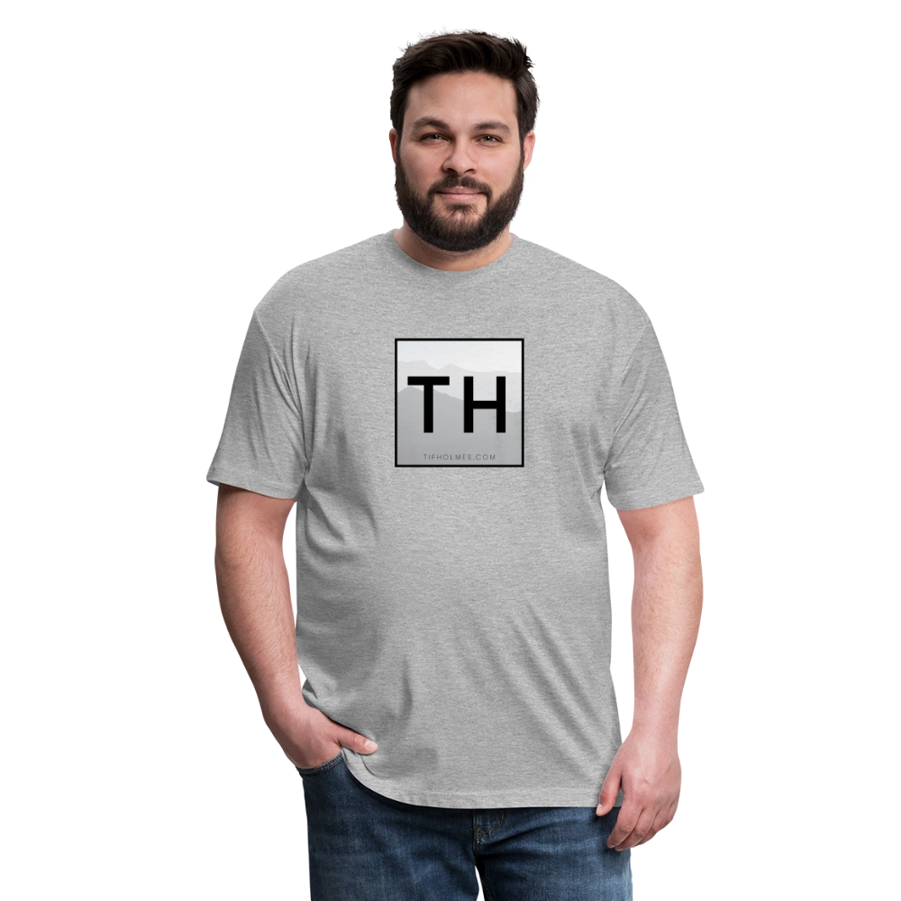 TH Square Logo Fitted Cotton/Poly T-Shirt by Next Level - heather gray