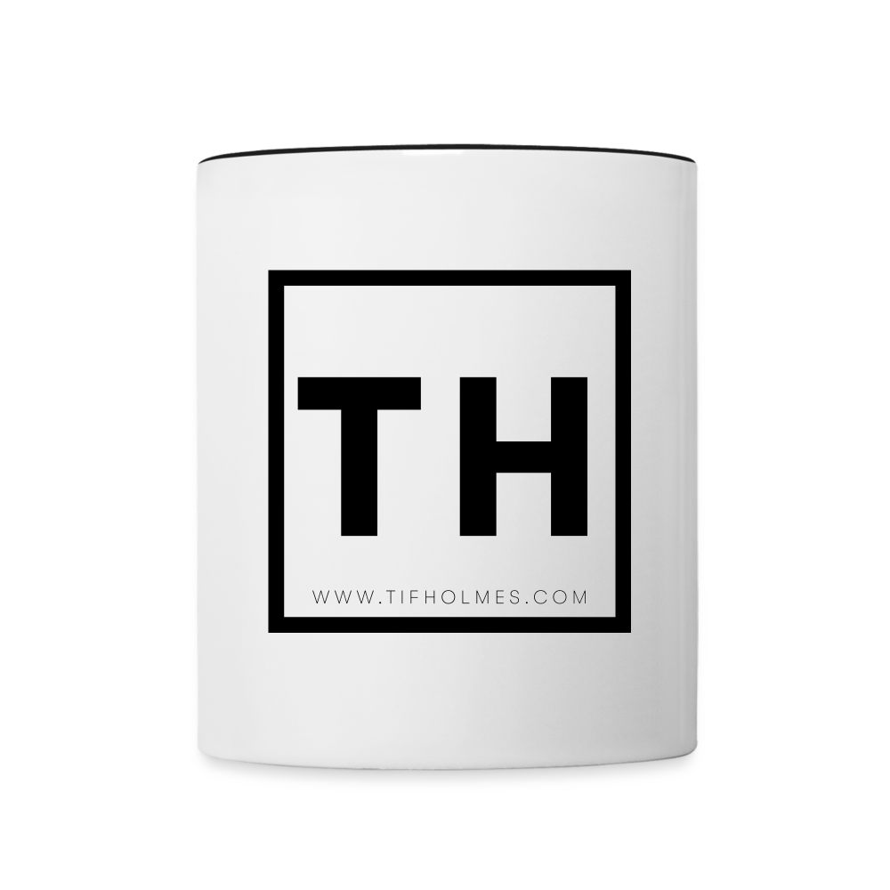 Contrast Coffee Mug with Tif Holmes Photography Square Logo - white/black