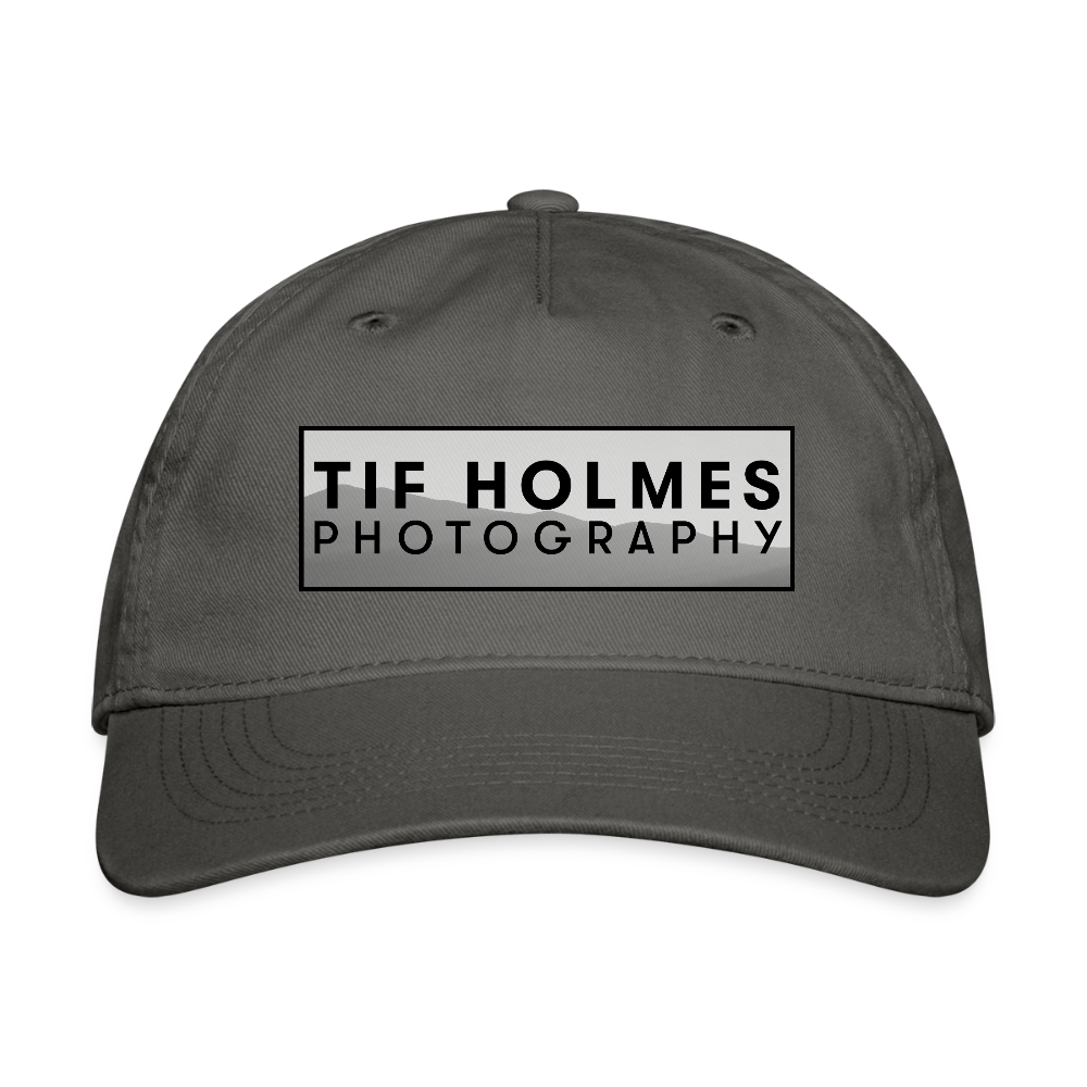THP Logo Organic Baseball Cap - charcoal