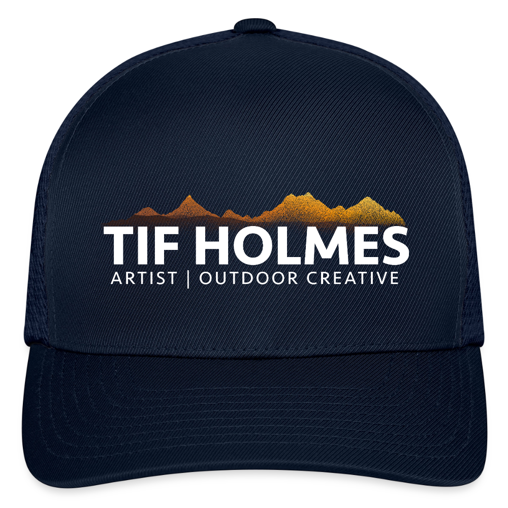 Flexfit Fitted Baseball Cap - navy