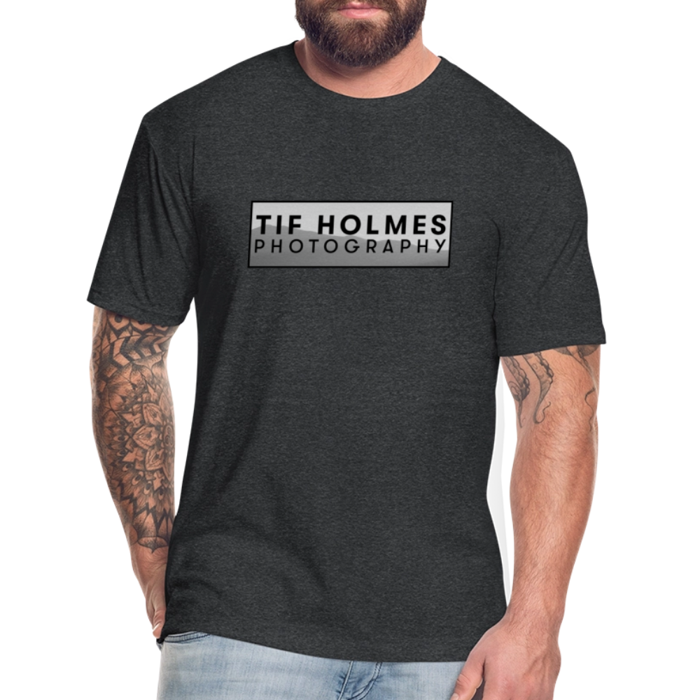 THP Logo Fitted Cotton/Poly T-Shirt by Next Level - heather black