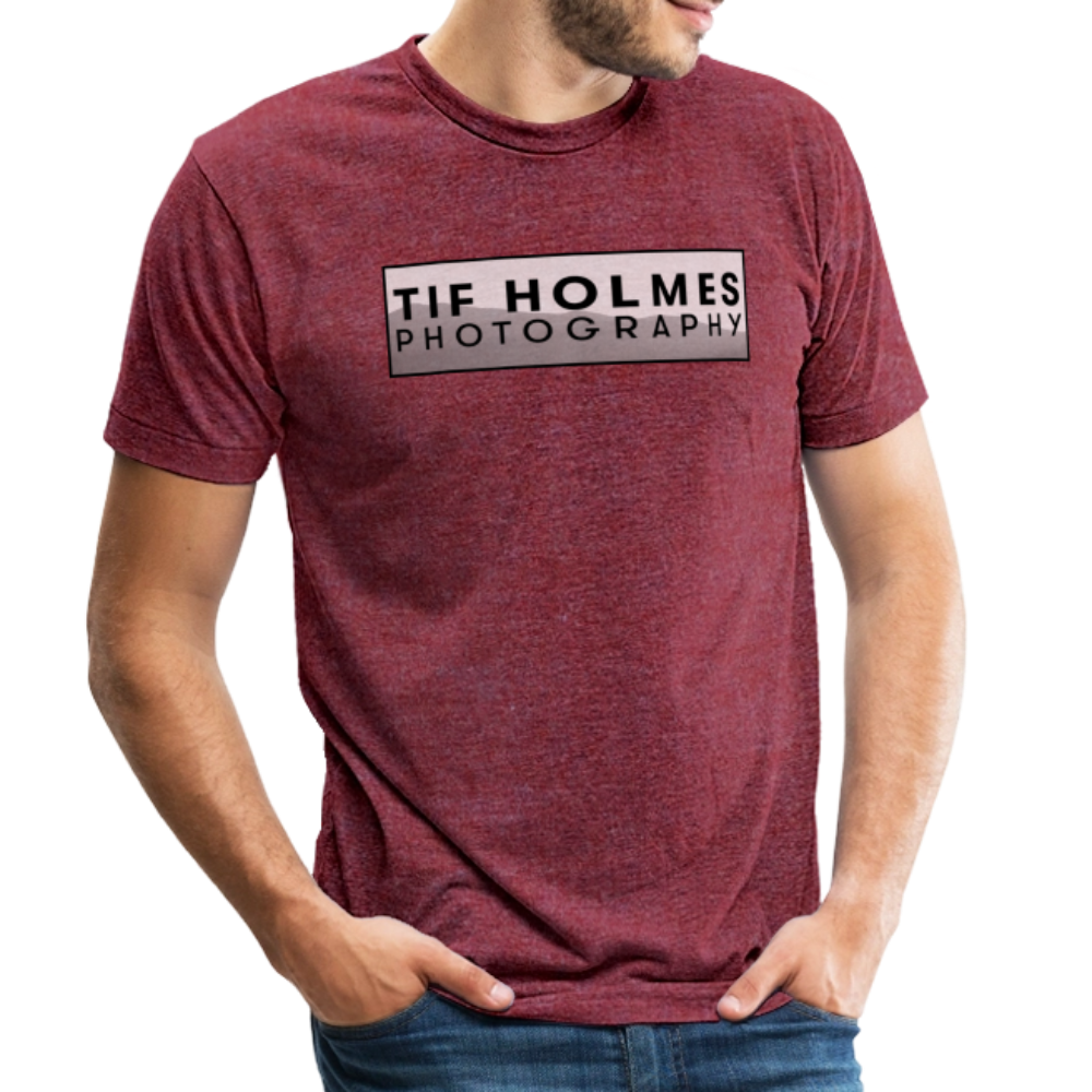 Unisex Tri-Blend T-Shirt - heather cranberry
