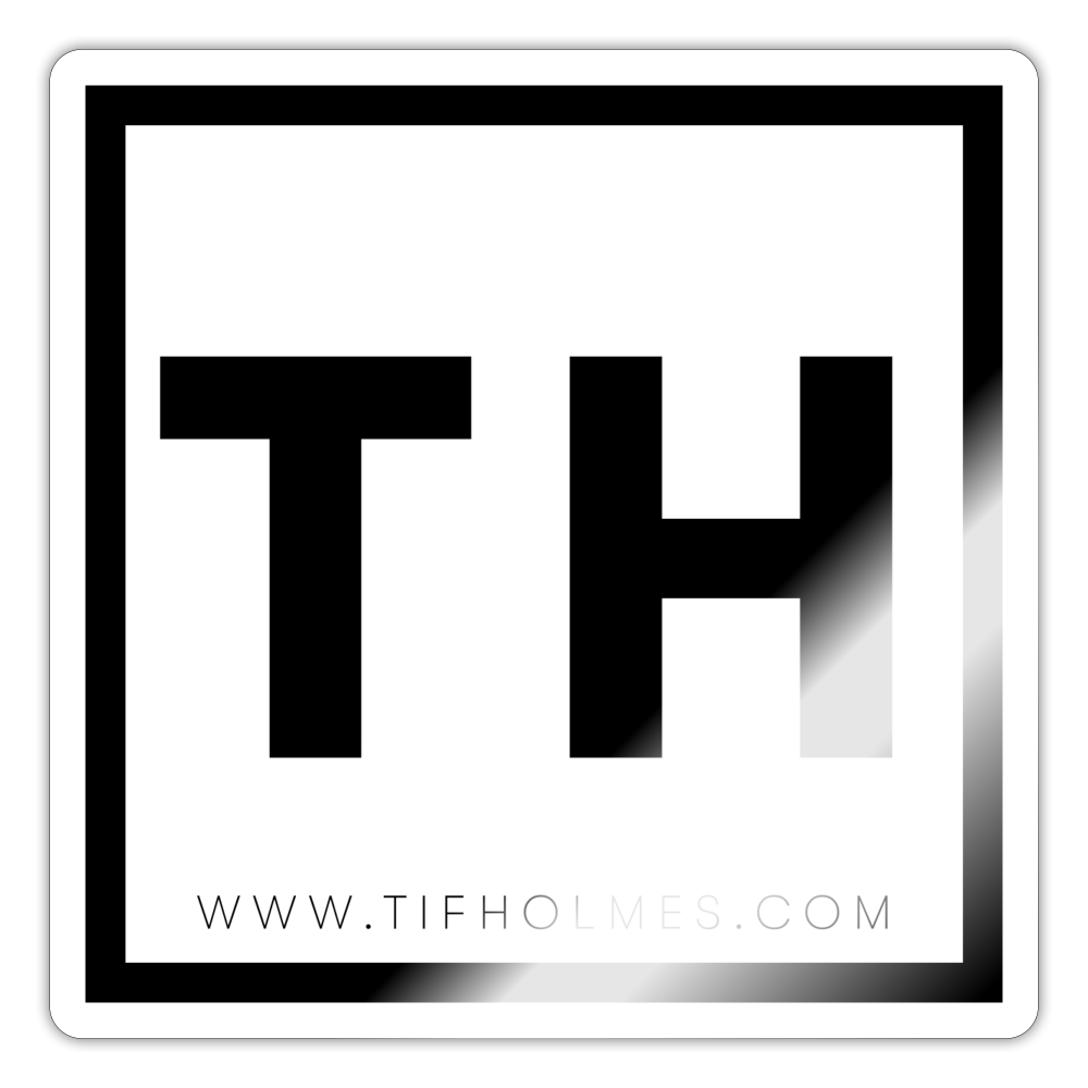 TH Logo Sticker - white glossy