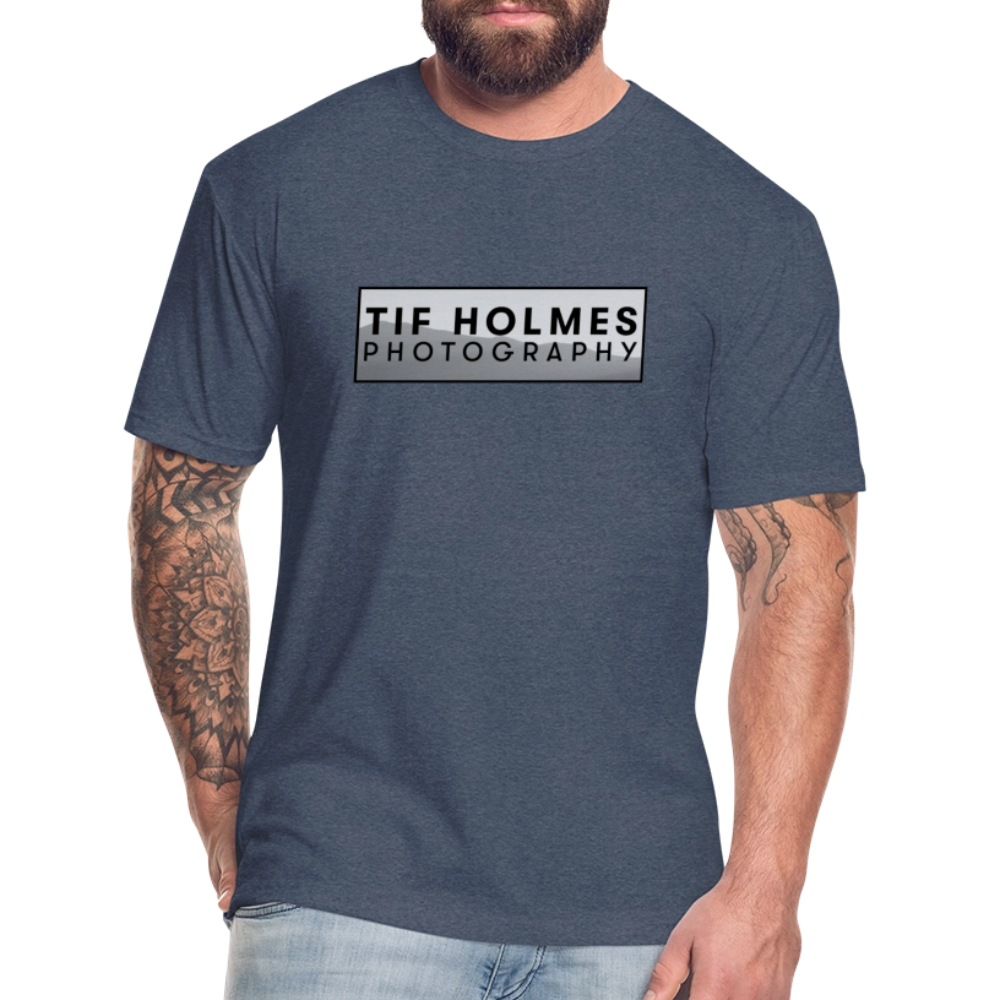 THP Logo Fitted Cotton/Poly T-Shirt by Next Level - heather navy