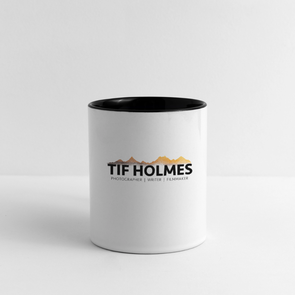 "TIF HOLMES LOGO" Contrast Coffee Mug - white/black